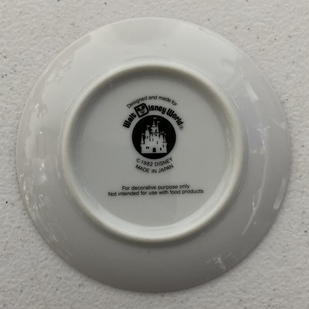 VTG Walt Disney World 1982‎ Epcot Center World Showcase Souvenir 4” Plate Japan - Picture 2 of 4